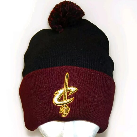 NBA Other - Cleveland Cavaliers Cavs Mens Adult Beanie Pom Winter Hat Cap New Nba